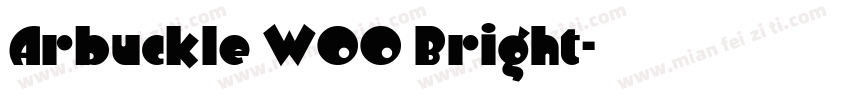 Arbuckle W00 Bright字体转换